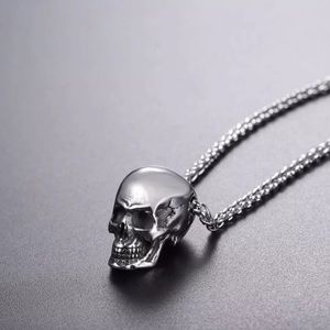 New stainless steel skull necklace
